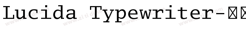 Lucida Typewriter字体转换